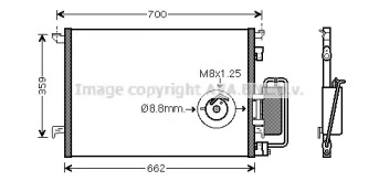 AVA QUALITY COOLING ola5333d -  Конденсатор, кондиционер